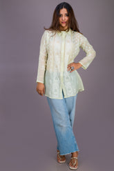 TISSUE COLLARED SHIRT