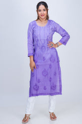 CHANDERI LONG KURTA OMBRE