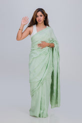 MUL CHANDERI SAREE (SAME THREAD)