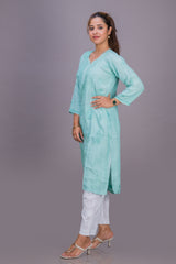 CHANDERI LONG KURTA
