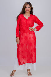 GEORGETTE LONG KURTA (MUKAISH)