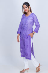 CHANDERI LONG KURTA OMBRE