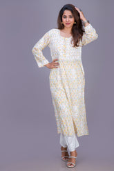 PRINTED LONG GATHERED