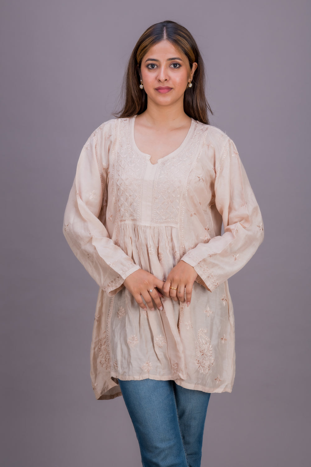 MUSLIN SHORT GATHERED STYLE