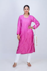 CHANDERI LONG KURTA OMBRE