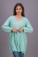 MUSLIN SHORT GATHERED STYLE
