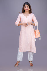 MUSLIN LONG KURTA