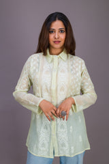 TISSUE COLLARED SHIRT