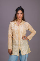TISSUE COLLARED SHIRT
