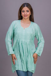 MUSLIN SHORT GATHERED STYLE