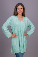 MUSLIN SHORT GATHERED STYLE