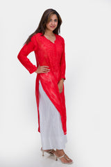 GEORGETTE LONG KURTA (MUKAISH)