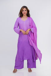 REYON KURTA SET (WITH DUPATTA OMBRE)