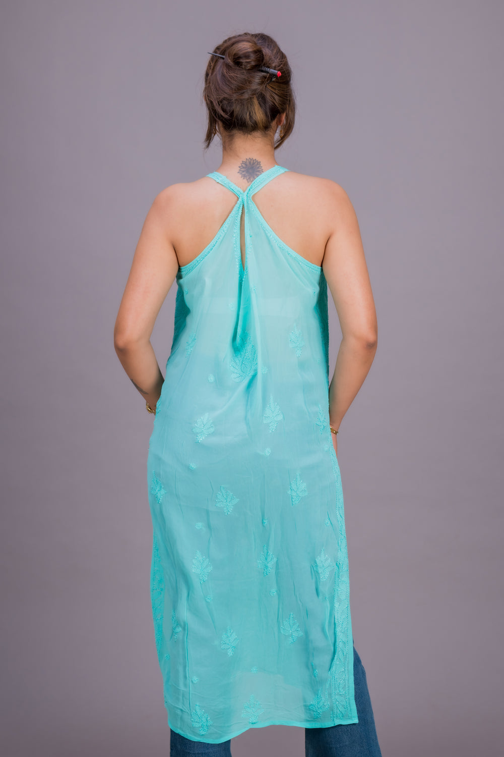 GEORGETTE LONG NOODLE STRAP