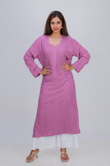 CREPE GEORGETTE LOND KURTA (MUKAISH)
