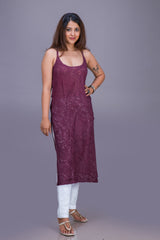 GEORGETTE NOODLE STRAP HEAVY WORK