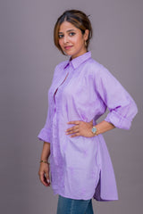 PURPLE COTTON SHIRT