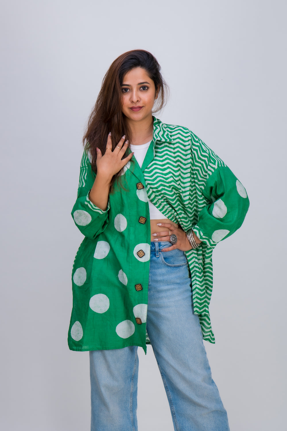 COLLAR SHIRT POLKA