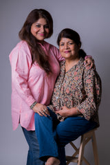 COTTONCHIKANKARI COLLAR SHIRT (FULL SLEEVES)