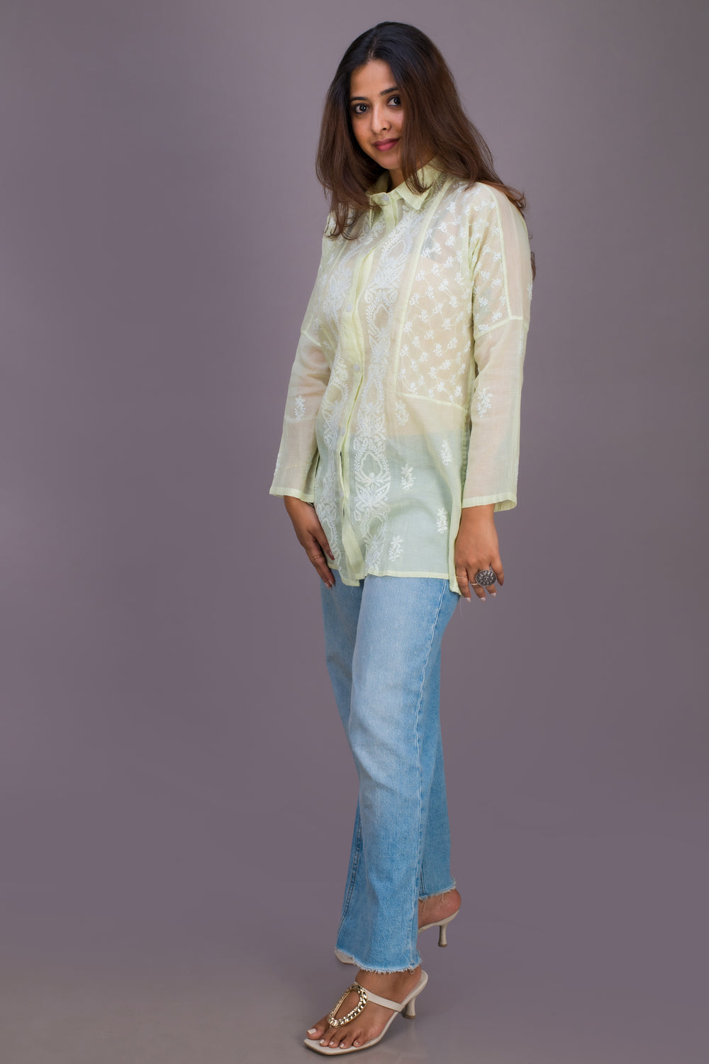 TISSUE COLLARED SHIRT