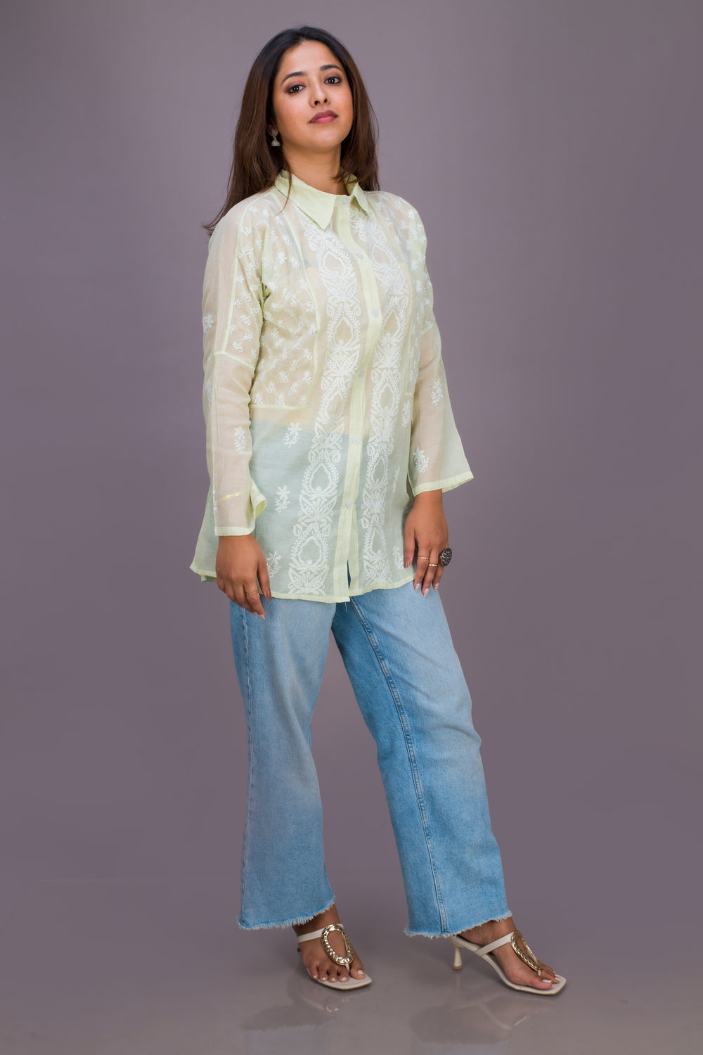 TISSUE COLLARED SHIRT