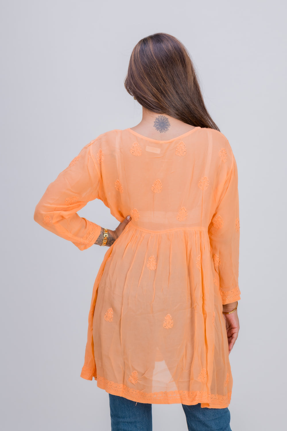 GEORGETTE SHORT MUKAISH (GATHERED STYLE)