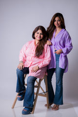 COTTONCHIKANKARI COLLAR SHIRT (FULL SLEEVES)