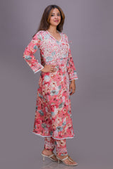 A-LINE ANGARKHA SET (FLORAL)