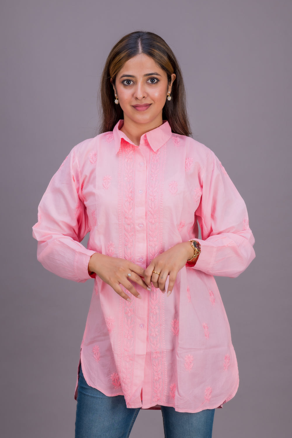 PINK COTTON SHIRT