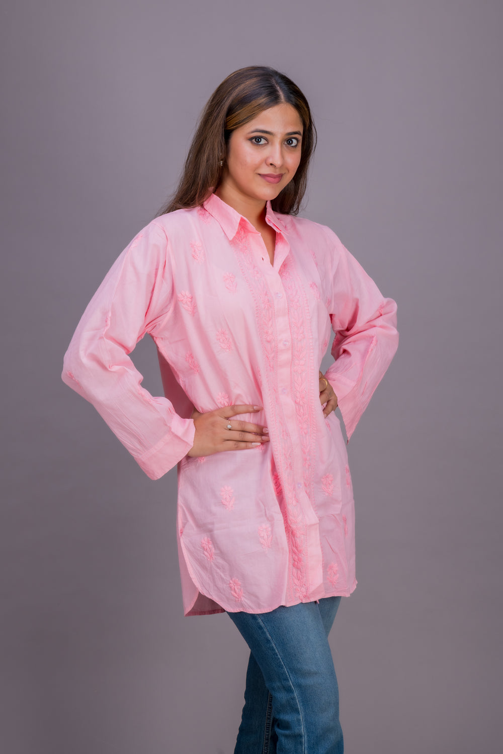 PINK COTTON SHIRT