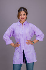 PURPLE COTTON SHIRT