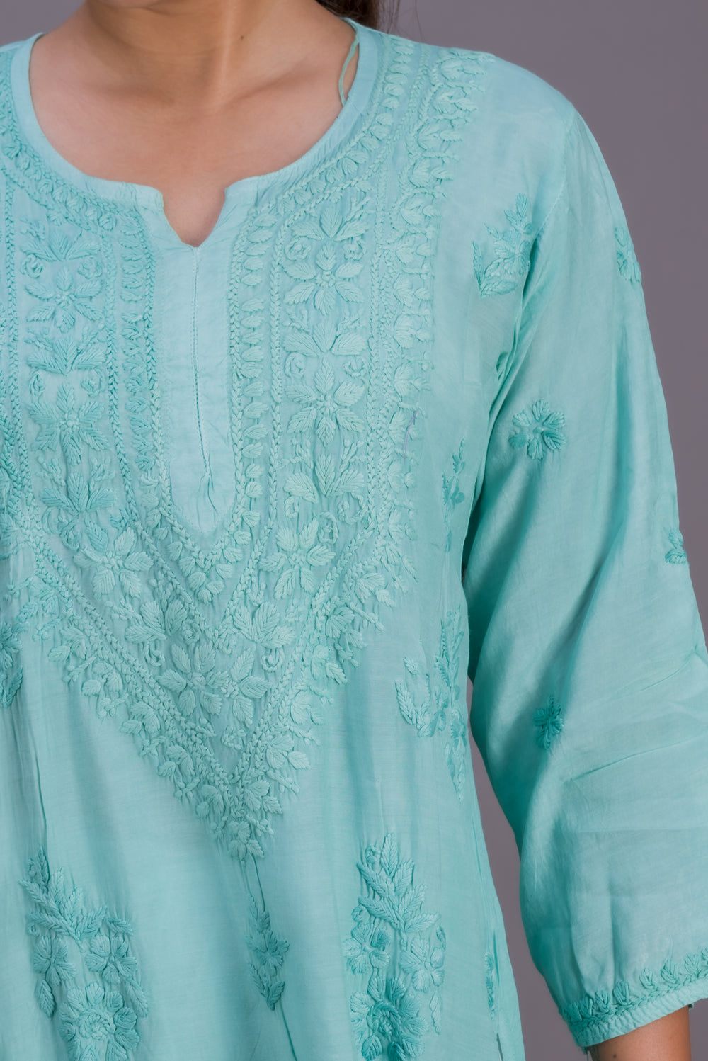 CHANDERI LONG KURTA