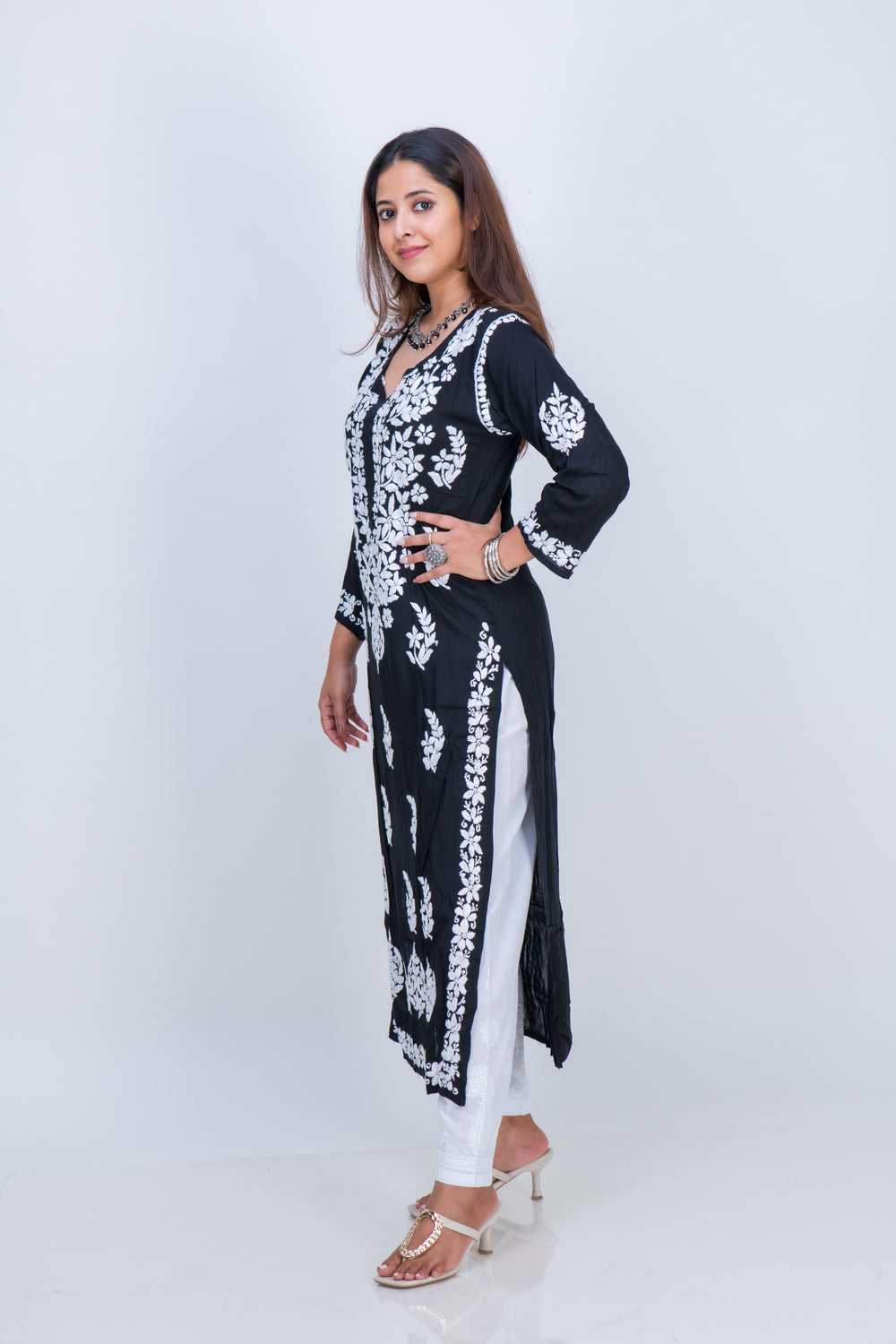 CHANDERI PANT PLAIN