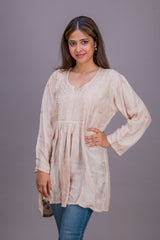 MUSLIN SHORT GATHERED STYLE