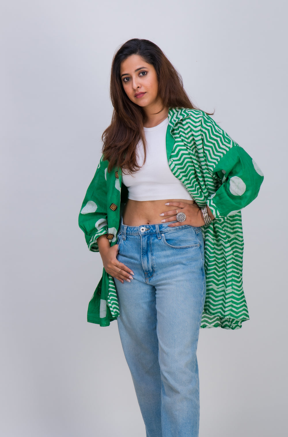 COLLAR SHIRT POLKA