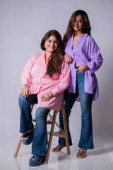 COTTONCHIKANKARI COLLAR SHIRT (FULL SLEEVES)