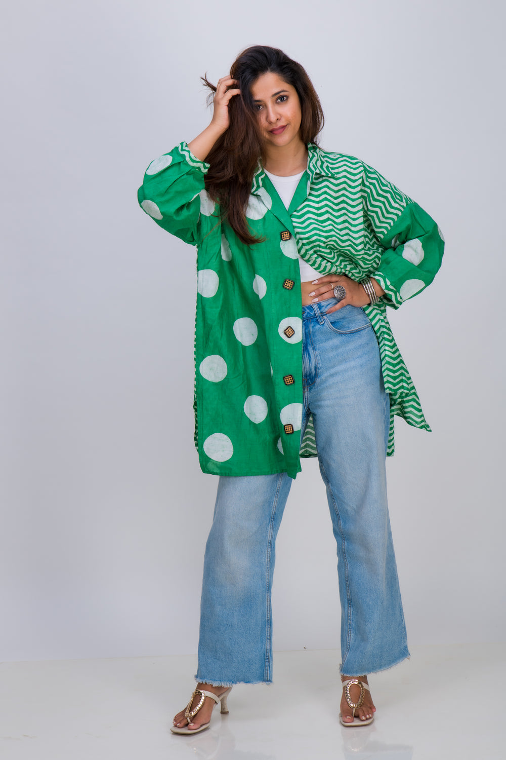 COLLAR SHIRT POLKA
