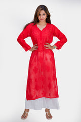 GEORGETTE LONG KURTA (MUKAISH)