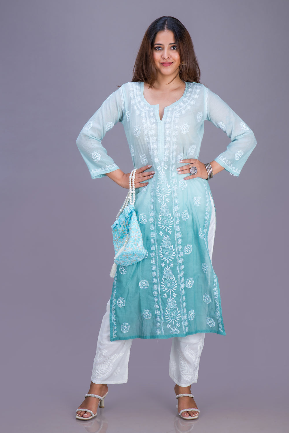 MUL KURTA LONG OMBRE