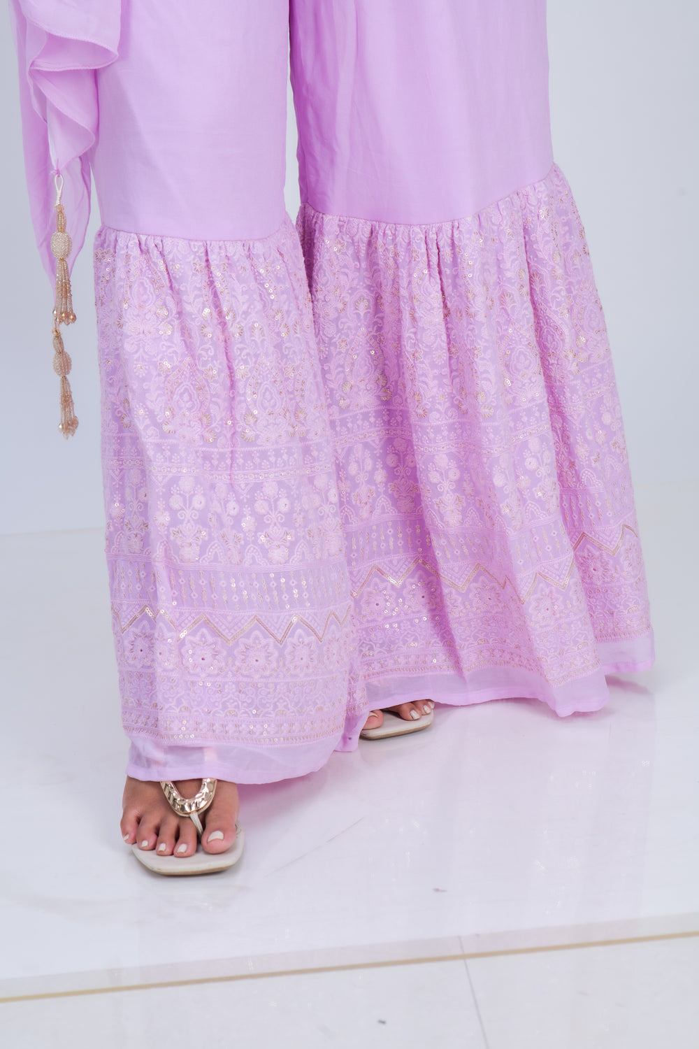 HEAVY SHARARA NOODLE STRAP SET