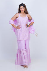 HEAVY SHARARA NOODLE STRAP SET