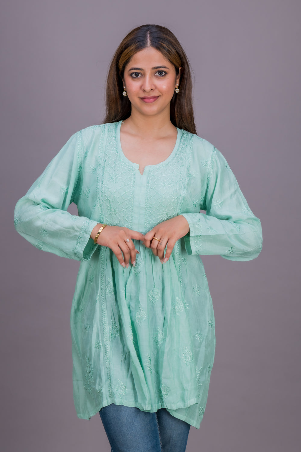 MUSLIN SHORT GATHERED STYLE
