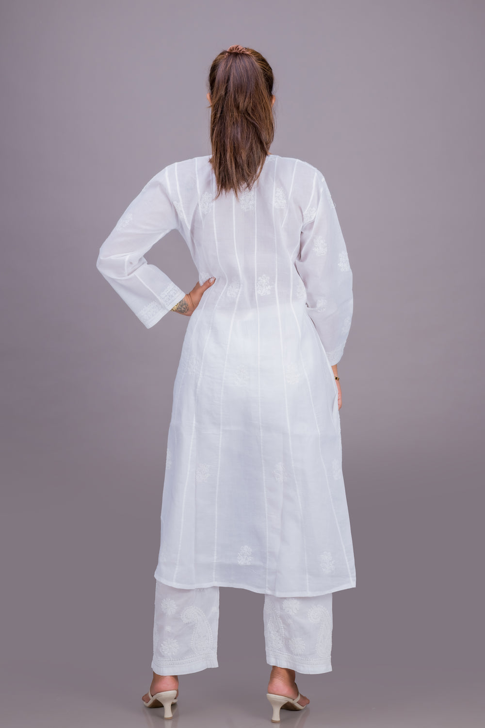 WHITE KALIDAAR LONG