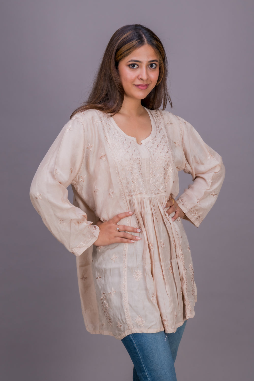 MUSLIN SHORT GATHERED STYLE