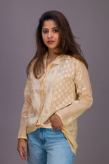 TISSUE COLLARED SHIRT