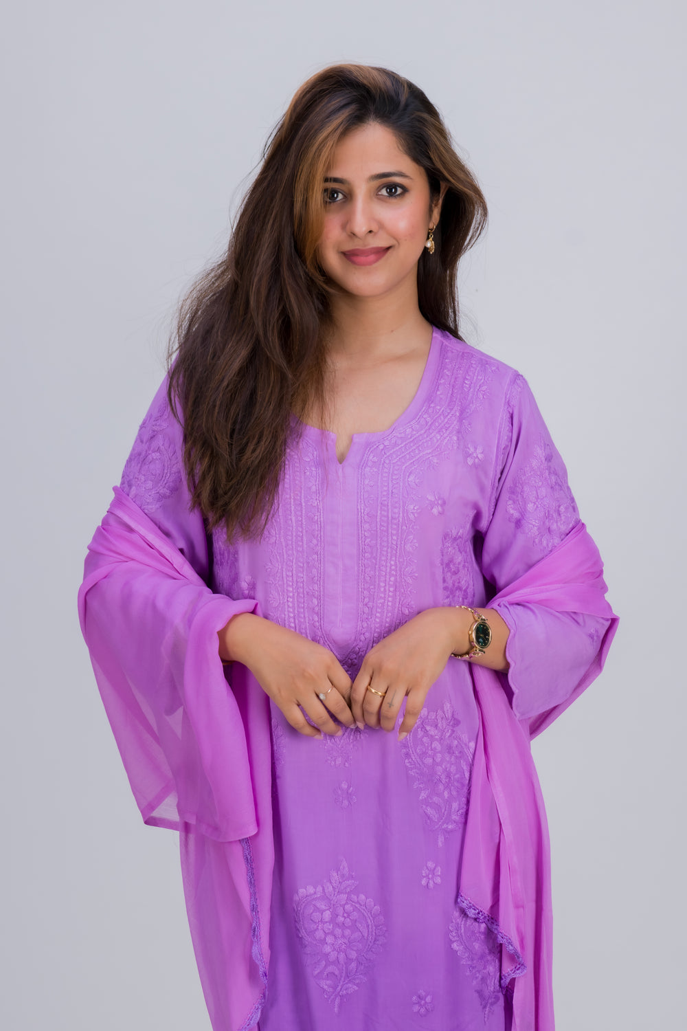 REYON KURTA SET (WITH DUPATTA OMBRE)