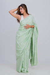MUL CHANDERI SAREE (SAME THREAD)