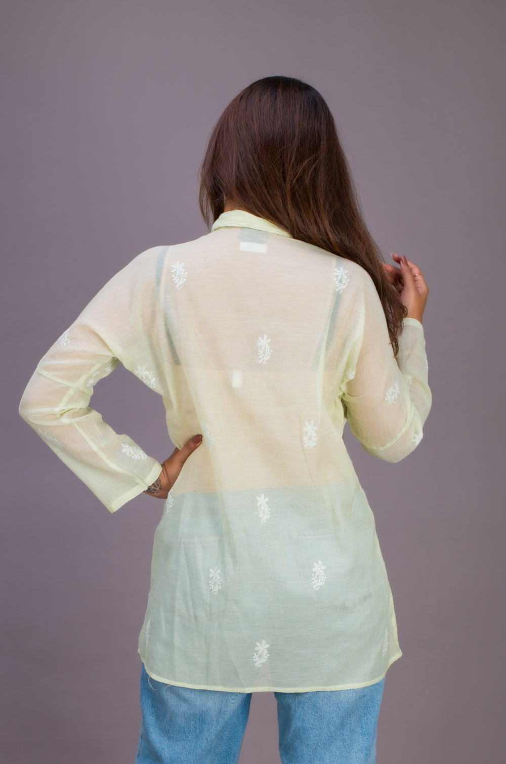 TISSUE COLLARED SHIRT