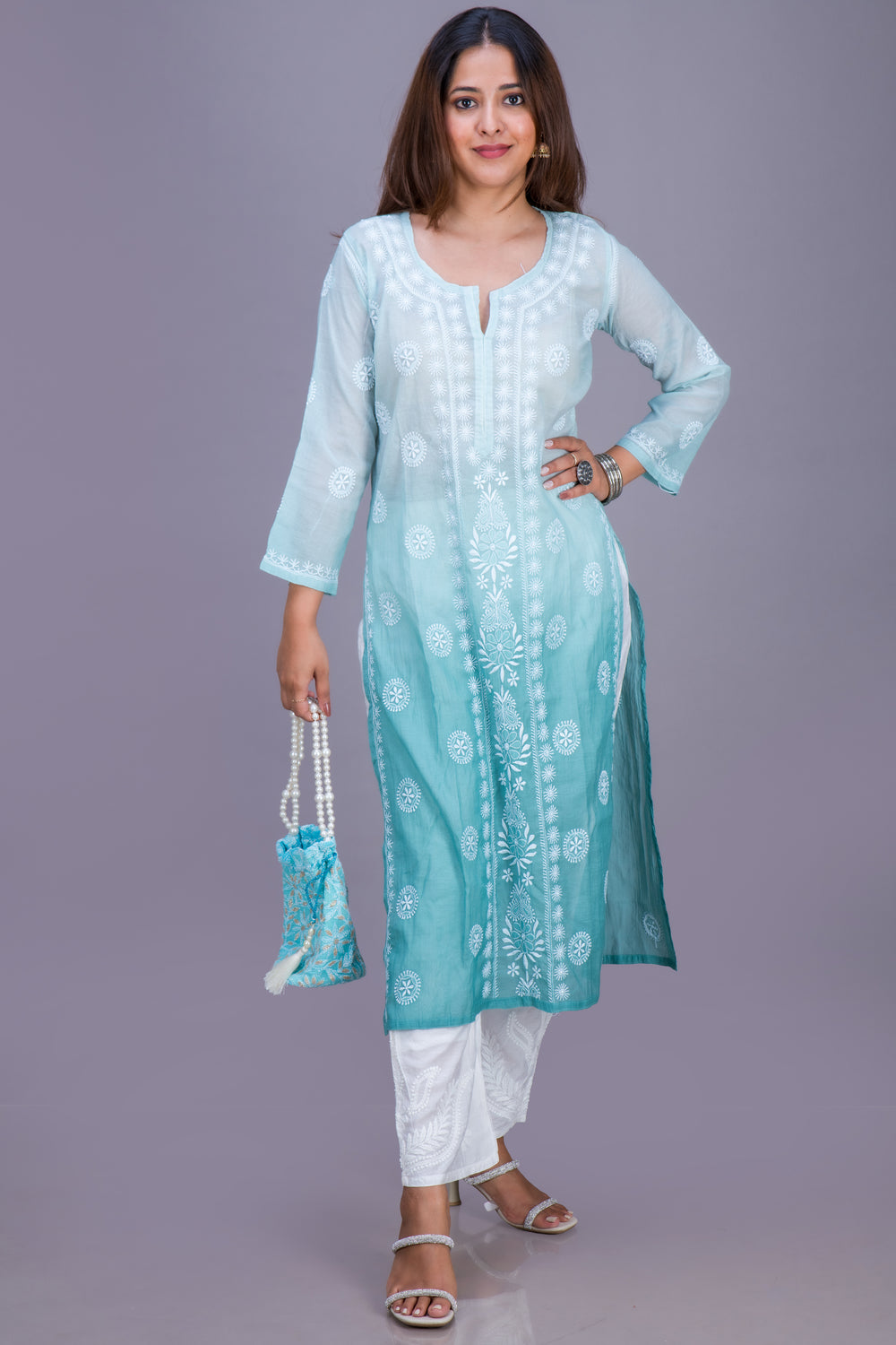 MUL KURTA LONG OMBRE