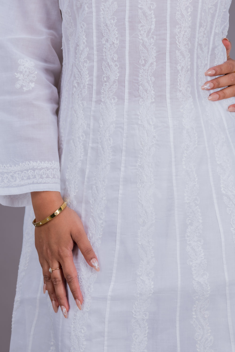 WHITE KALIDAAR LONG